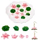 14 Pieces 7 Styles Acrylic Lotus Charm Pendant Colorful Flower Leaf Charm Plants Charm Pendant for Jewelry Earring Bracelet Making Crafts(JX564A)-1