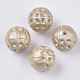 Supports de strass perle acrylique opaque peint par pulvérisation(MACR-T035-010D)-1