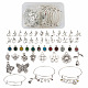 kit para hacer brazaletes con dijes de piedra natal diy biyun(DIY-BY0001-34)-1
