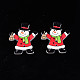 Boutons de Noël en bois d'érable peints à la bombe à 2 trou(WOOD-N005-40)-2