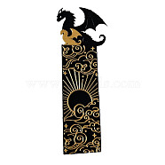 Acrylic Bookmarks, Rectangle with Dragon Bookmark, School Office Supplies, Sun, 170x60mm(PW-WG86253-01)