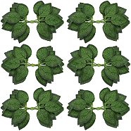 Gorgecraft PVC Decoration for Party Home Decoration, Rose Leaf, Green, 200x115mm, 60pcs/set(DIY-GF0003-80)