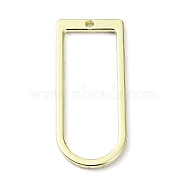 Rack Plating Alloy Pendants, Oval, Golden, 30x13x1mm, Hole: 1mm(PALLOY-K023-06G)