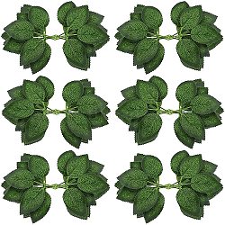 Gorgecraft PVC Decoration for Party Home Decoration, Rose Leaf, Green, 200x115mm, 60pcs/set(DIY-GF0003-80)