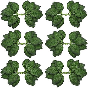 Gorgecraft PVC Decoration for Party Home Decoration, Rose Leaf, Green, 200x115mm, 60pcs/set