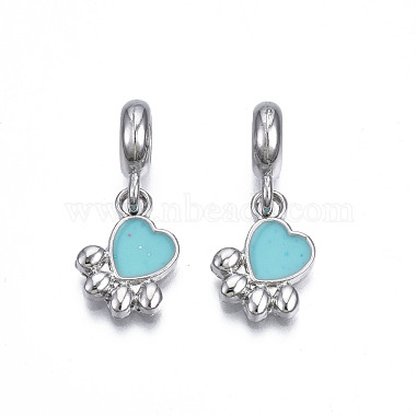 Dark Turquoise Others Alloy+Enamel Dangle Charms
