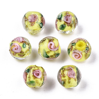 Handmade Gold Sand Lampwork Beads(LAMP-S194-001H)-2