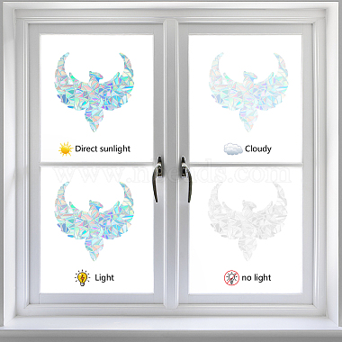 Waterproof PVC Colored Laser Stained Window Film Static Stickers(DIY-WH0314-100)-4