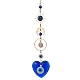 décorations pendantes en lampadaire mauvais œil bleu(HJEW-JM01603-02)-1
