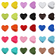 chgcraft 60pcs 15 couleurs coeur perles en alliage peintes à la bombe(FIND-CA0008-02)-1