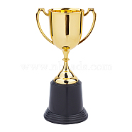 Plastic Small Trophy Cup, for Children Sport Tournaments, Competitions Awards Ornaments, Gold, 8-5/8 inch(22cm)(AJEW-CN0001-04A)