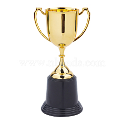 Plastic Small Trophy Cup, for Children Sport Tournaments, Competitions Awards Ornaments, Gold, 8-5/8 inch(22cm)(AJEW-CN0001-04A)