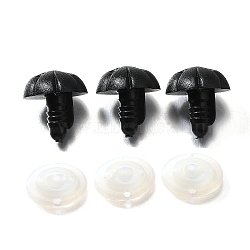 Plastic Craft Dog Noses, Doll Making Supplies, Black, 21mm(DOLL-PW0001-052C)