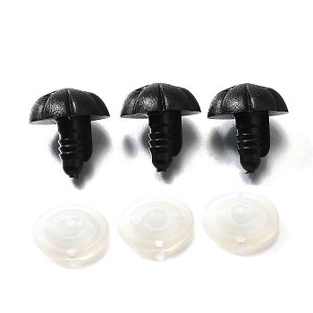 Plastic Craft Dog Noses, Doll Making Supplies, Black, 21mm