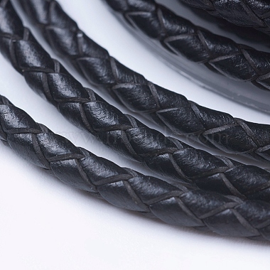 Круглый плетеный кожаный шнур(WL-G002-01A)-3