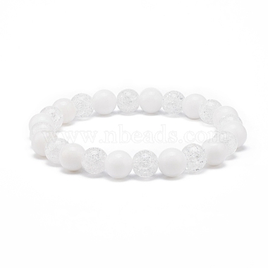 Crackle Quartz Bracelet, 8mm Bead