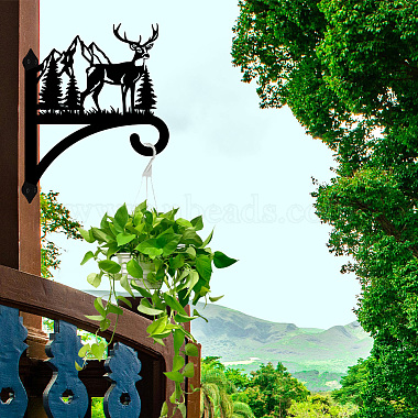 Iron Hanging Plant Hanger Bracket(HJEW-WH0095-017)-6