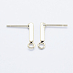Long-Lasting Plated Brass Stud Earring Findings(X-KK-K204-163G-NF)-1