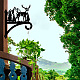 Iron Hanging Plant Hanger Bracket(HJEW-WH0095-017)-6