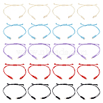 20Pcs 5 Colors Korean Waxed Polyester Cord for DIY Bracelet Making, Mixed Color, 10-3/8 inch(26.4cm), 4pcs/color(AJEW-HY00005)