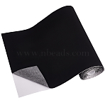 3M Self-adhesion Wool Fabric, for DIY Crafts Sewing Accessories, Black, 36x0.2cm(AJEW-WH0314-479B)