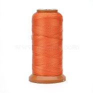 Polyester Threads, for Jewelry Making, Orange, 0.2mm, about 1093.61 yards(1000m)/roll(NWIR-G018-B-11)