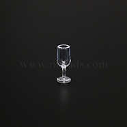 Mini Plastic Cup, Micro Landscape Dollhouse Accessories, Pretending Prop Decorations, Clear, 7.5x20mm, 10pcs/set(PW-WG2A890-06)