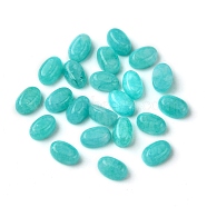 Natural Amazonite Cabochons, Oval, 6x4x2~2.5mm(G-A094-01A-06)