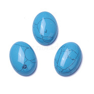 Synthetic Turquoise Cabochons, Oval, 35x25x10~12mm(G-F605A-02)