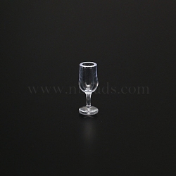 Mini Plastic Cup, Micro Landscape Dollhouse Accessories, Pretending Prop Decorations, Clear, 7.5x20mm, 10pcs/set(PW-WG2A890-06)