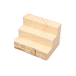 Wood Trapezoidal Rack Model, Micro Landscape Dollhouse Accessories, Pretending Prop Decorations, PapayaWhip, 110x76x80mm(PW-WG1C5F8-02)