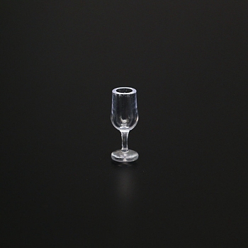 Mini Plastic Cup, Micro Landscape Dollhouse Accessories, Pretending Prop Decorations, Clear, 7.5x20mm, 10pcs/set