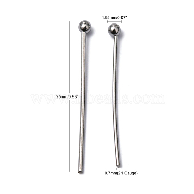304 Stainless Steel Ball Head pins(STAS-M010-25mm-01)-5