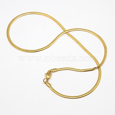 Trendy Men's 304 Stainless Steel Herringbone Chain Necklaces(NJEW-M074-C-01)-2