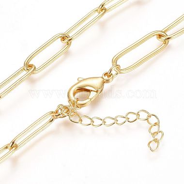Unisex Brass Cable Chains Necklaces(CHC-D025-02G)-2