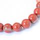 Jaspe rouge naturel brins de perles rondes(G-E334-6mm-27)-2