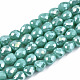 Opaque Glass Beads Strands(EGLA-T008-16F)-1