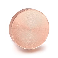 Blank Wax Seal Brass Stamp Head, without Engraving Logo, for Wax Seal Stamp, Round, Rose Gold, 25.5x5mm, Hole: 8mm(AJEW-K027-01RG)