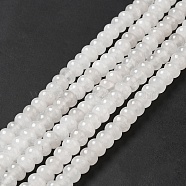 Natural White Jade Beads Strands, Rondelle, 6x4mm, Hole: 0.7mm, about 90pcs/strand, 14.96~15.16 inch(38~38.5cm)(G-D481-17B)