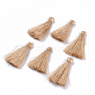 Polyester Tassel Pendant Decorations, BurlyWood, 30~35mm(FIND-S260-D10)