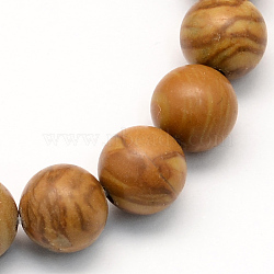 Natural Tigerskin Jasper Round Beads Strands, 6~6.5mm, Hole: 1mm, about 63pcs/strand, 15.5 inch(G-S166-6mm)