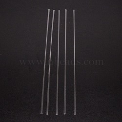 ABS Plastic Column Bar Rods, for DIY Sand Table Architectural Model Making, Clear, 250x3mm, Hole: 2mm, 5pcs/set(DIY-WH0016-23B)