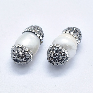 17mm Oval Pearl Beads