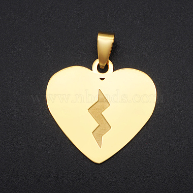 Golden Heart Stainless Steel Pendants