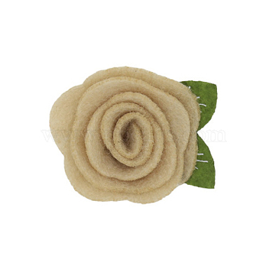 Tan Flower Wool Cabochons