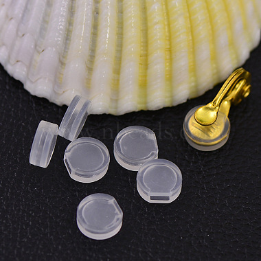 Coussinets en plastique de confort pour clip sur boucles d'oreilles(KY-P007-A01)-4