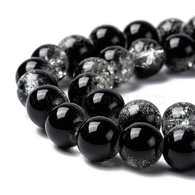 Chapelets de perles en verre craquelé peint(CCG-S001-8mm-M)-3