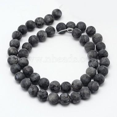Natural Larvikite Beads Strands(G-D692-12mm)-2
