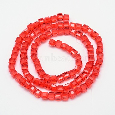 Faceted Cube Transparent Glass Beads Strands(X-EGLA-E041-5mm-D07)-3