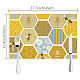 Rectangle with Bees Pattern Cotton Linen Cloth Table Mat(AJEW-WH0196-010)-2